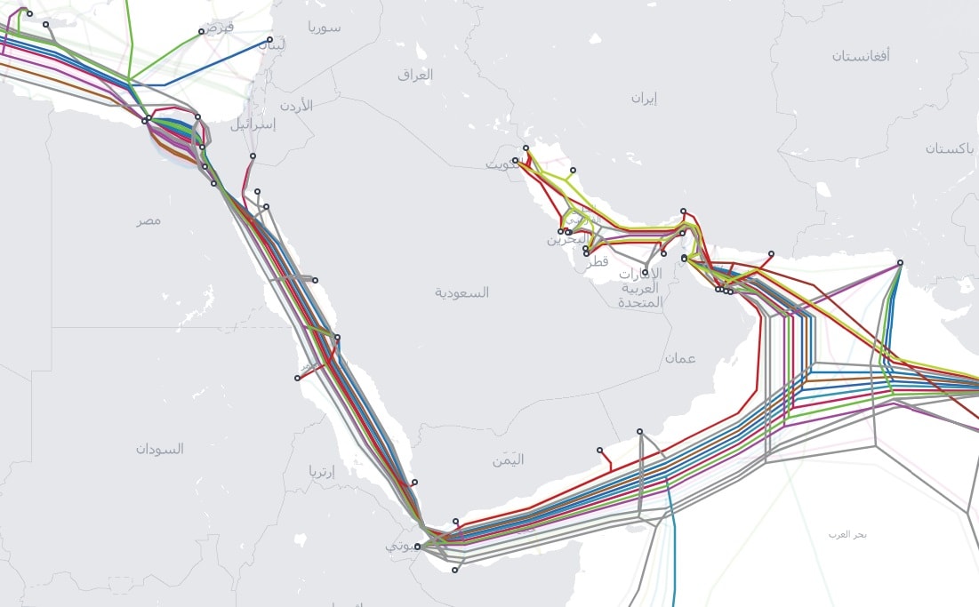هل قطع الحوثيون كابلات الإنترنت في البحر الأحمر؟