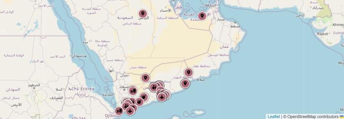 خارطة تفاعلية أسبوعية: تطورات أمنية وعسكرية غير مسبوقة في اليمن