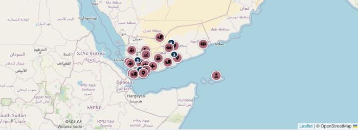 الخارطة التفاعلية: رصد أسبوعي للأحداث الأمنية والعسكرية في اليمن