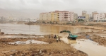 A person died and damage caused by floods that struck Hadramout in South Yemen